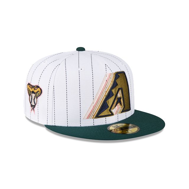 Just Caps White Pinstripe Arizona Diamondbacks 59FIFTY Fitted sold by New Era