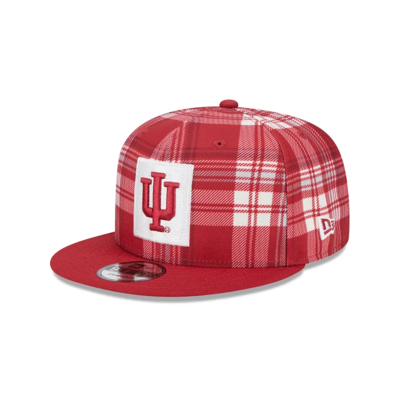 Indiana Hoosiers Plaid 9FIFTY Snapback Hat sold by New Era
