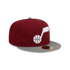 Utah Jazz Color Pack Red 59FIFTY Fitted Hat sold by New Era