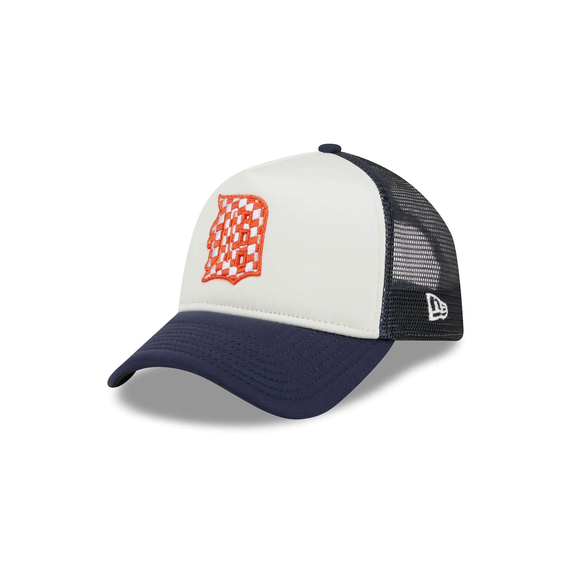 Detroit Tigers Checkered Flag 9FORTY A-Frame Trucker Hat sold by New Era product image thumbnail 3