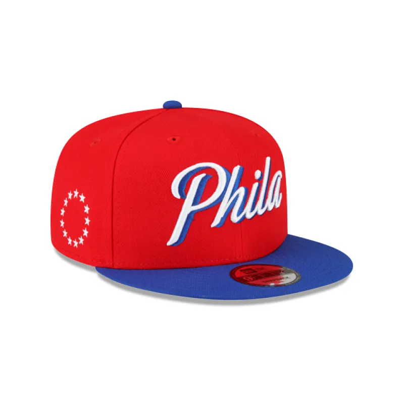 Philadelphia 76ers 2024 Statement Edition 9FIFTY Snapback Hat sold by New Era