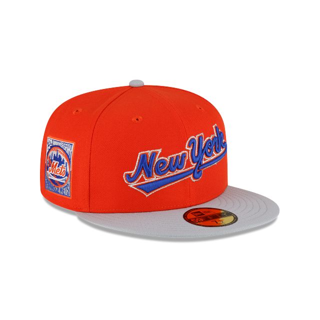 Just Caps Gray Visor New York Mets 59FIFTY Fitted Hat sold by New Era