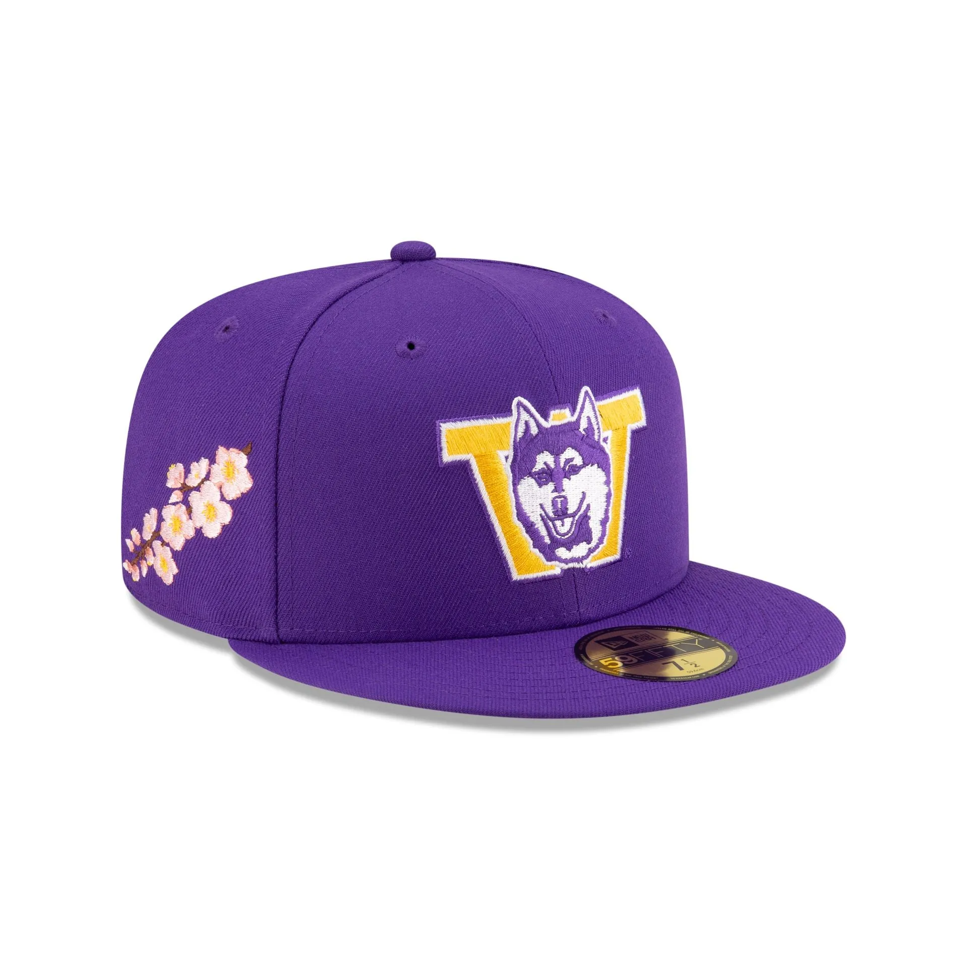 Washington Huskies Purple Blossom 59FIFTY Fitted Hat sold by New Era product image thumbnail 3