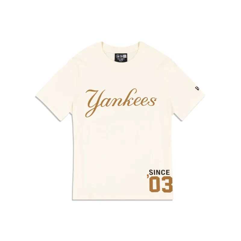 New York Yankees Cord White T-Shirt sold by New Era