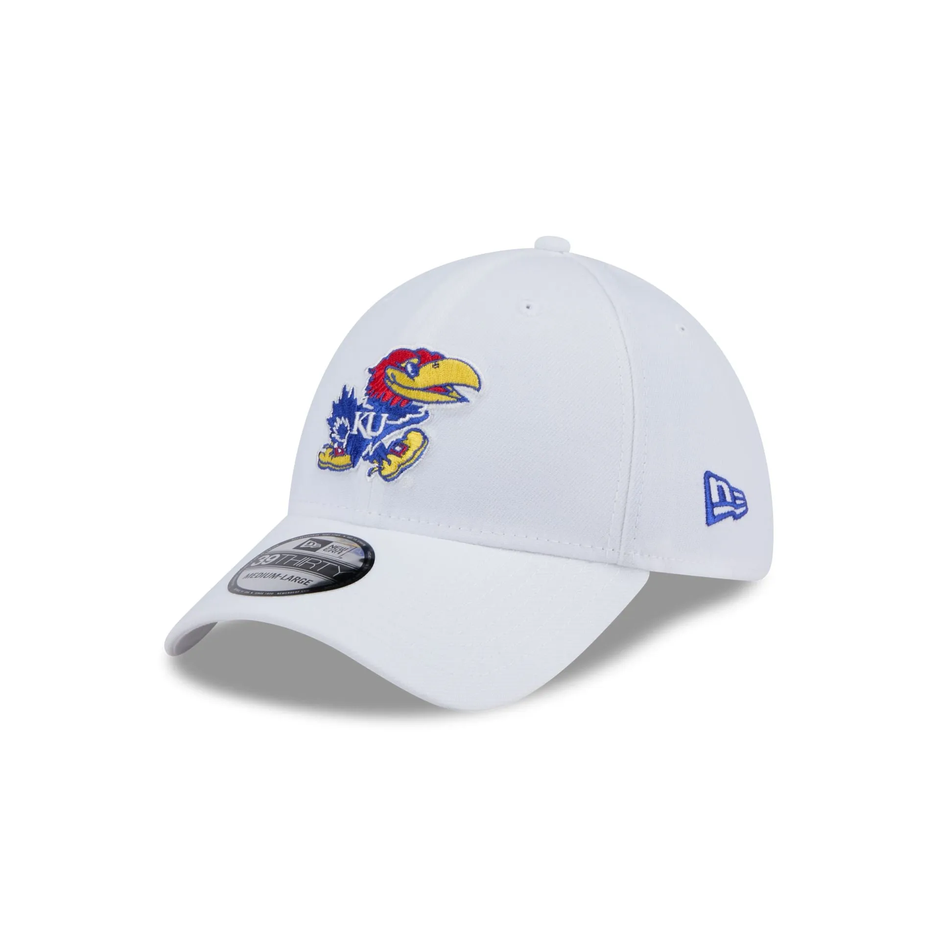 Kansas Jayhawks Chrome 39THIRTY Stretch Fit Hat sold by New Era