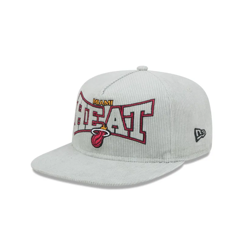 Miami Heat Gray Cord Golfer Hat sold by New Era