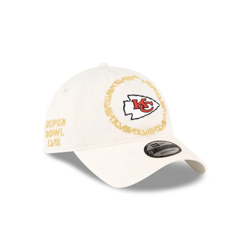 Kansas City Chiefs Super Bowl LVIII Participation 9TWENTY Adjustable Hat sold by New Era