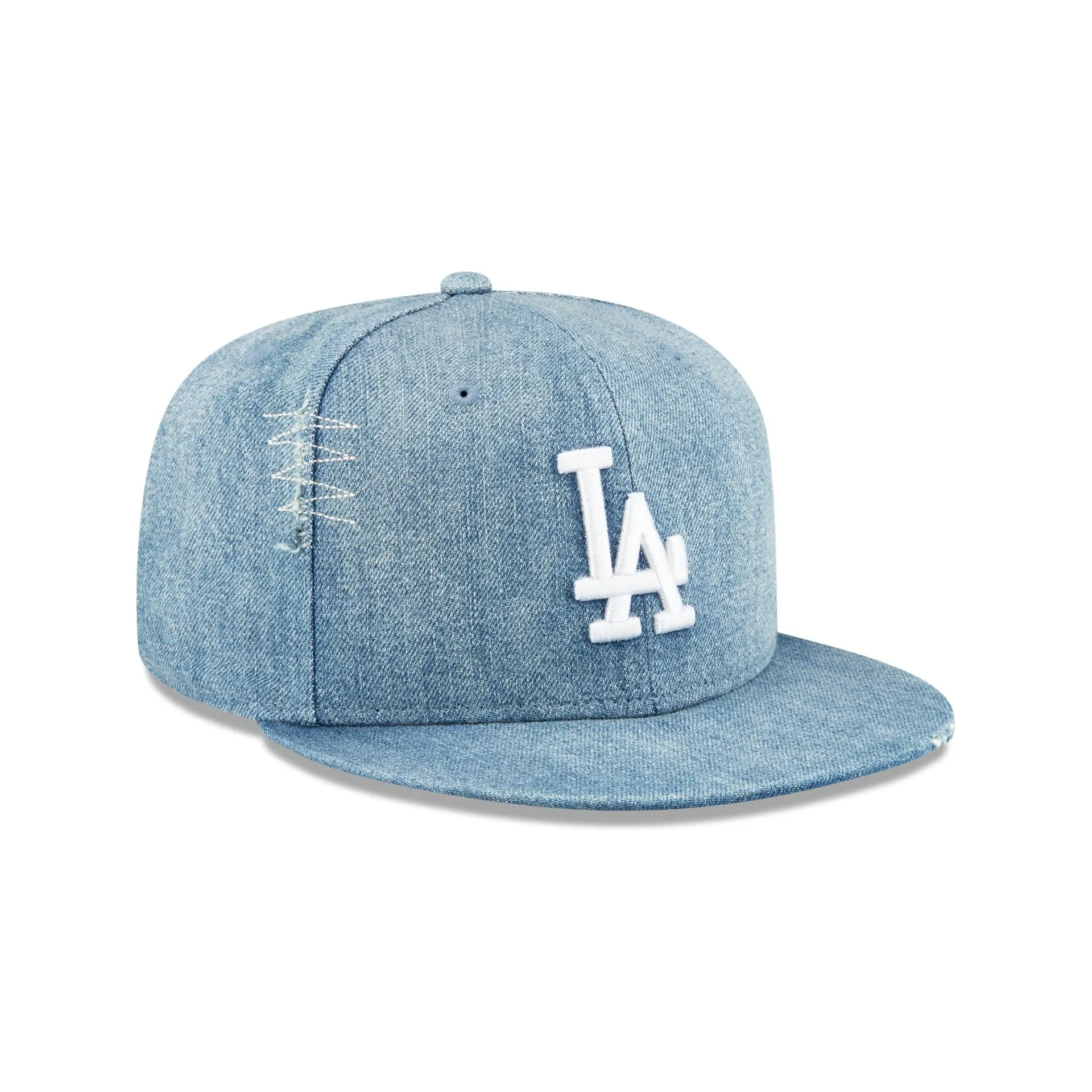 Los Angeles Dodgers Distressed Denim 59FIFTY Fitted Hat sold by New Era product image thumbnail 3
