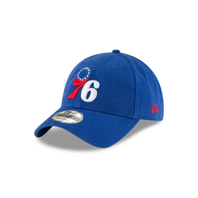Philadelphia 76ers Core Classic Blue 9TWENTY Adjustable Hat sold by New Era