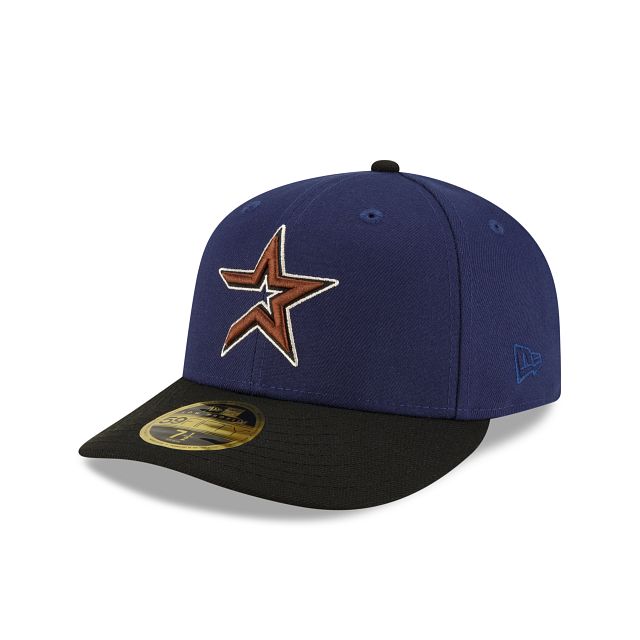 Houston Astros Navy Low Profile 59FIFTY Fitted Hat sold by New Era