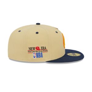 Golden State Warriors Tan 59FIFTY Fitted Hat sold by New Era