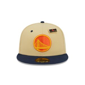 Golden State Warriors Tan 59FIFTY Fitted Hat sold by New Era