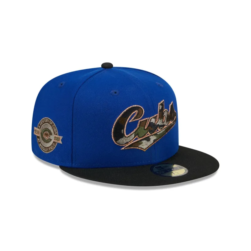 Chicago Cubs Camo Fill 59FIFTY Fitted Hat sold by New Era