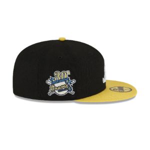 Atlanta Braves Chartreuse Visor 59FIFTY Fitted Hat sold by New Era
