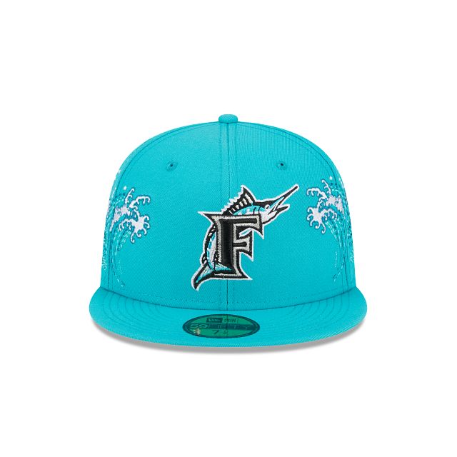 Miami Marlins Tonal Wave 59FIFTY Fitted Hat sold by New Era product image thumbnail 2
