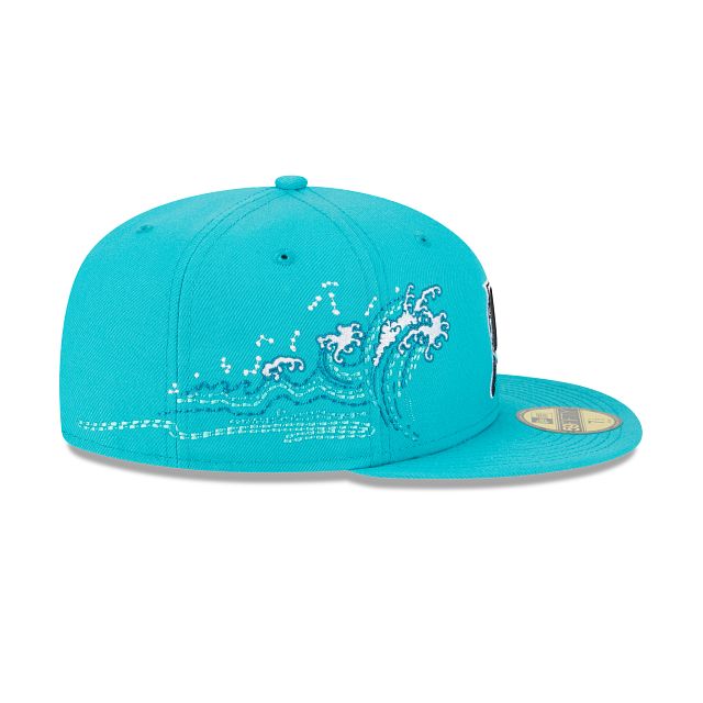 Miami Marlins Tonal Wave 59FIFTY Fitted Hat sold by New Era product image thumbnail 5