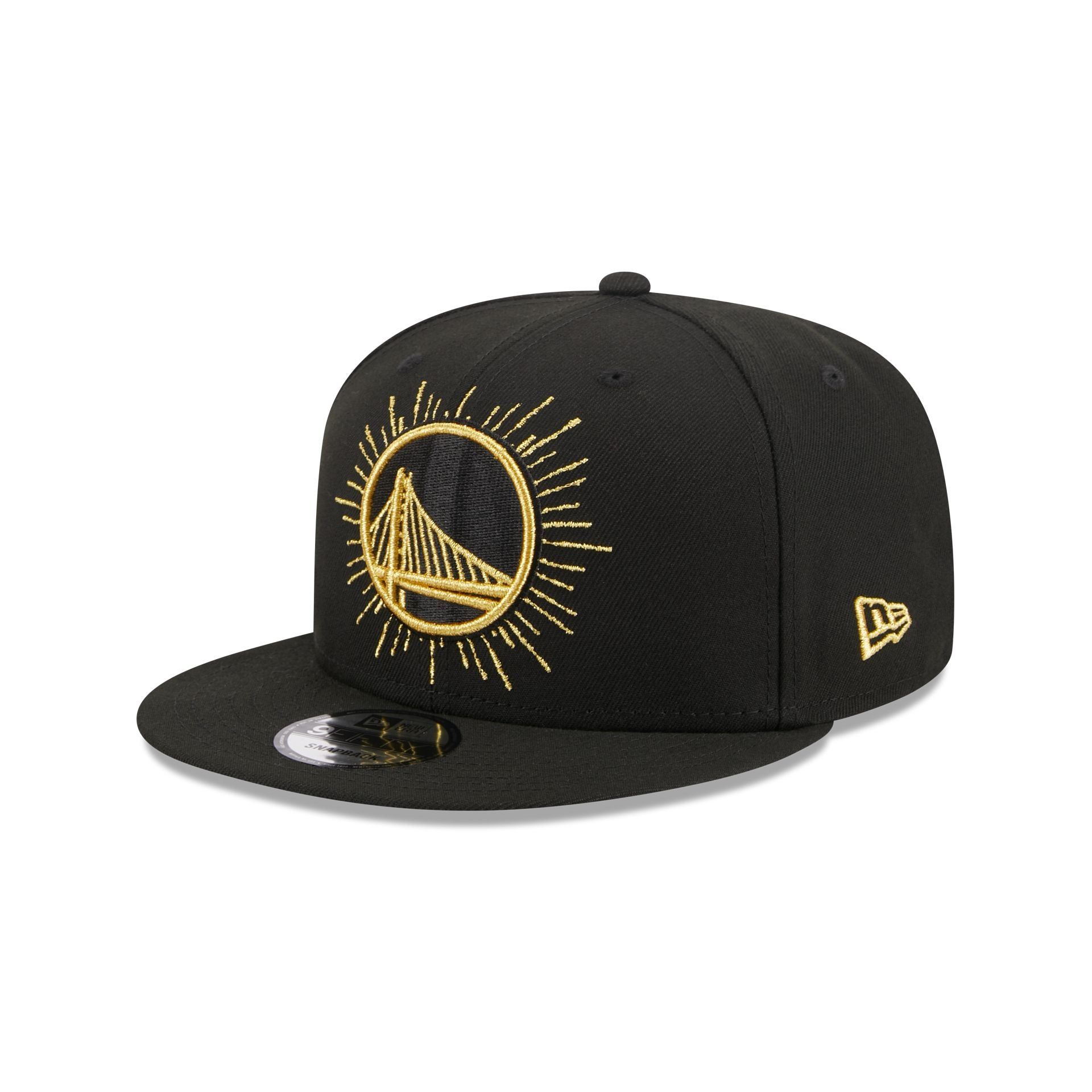 Golden State Warriors Metallic Logo 9FIFTY Snapback Hat sold by New Era