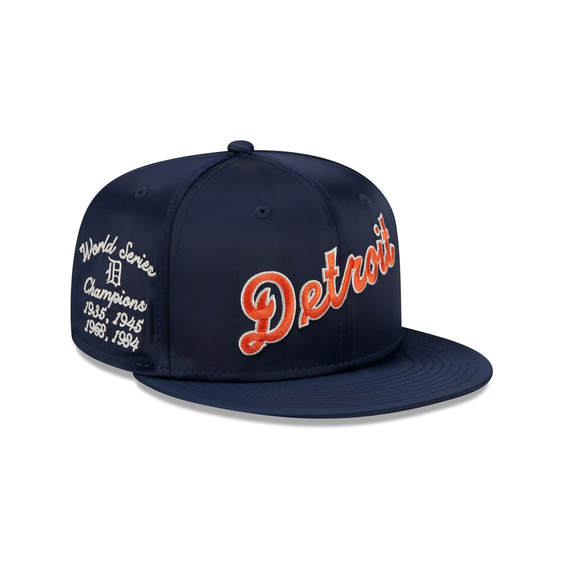 Detroit Tigers Satin Script 9FIFTY Snapback Hat sold by New Era