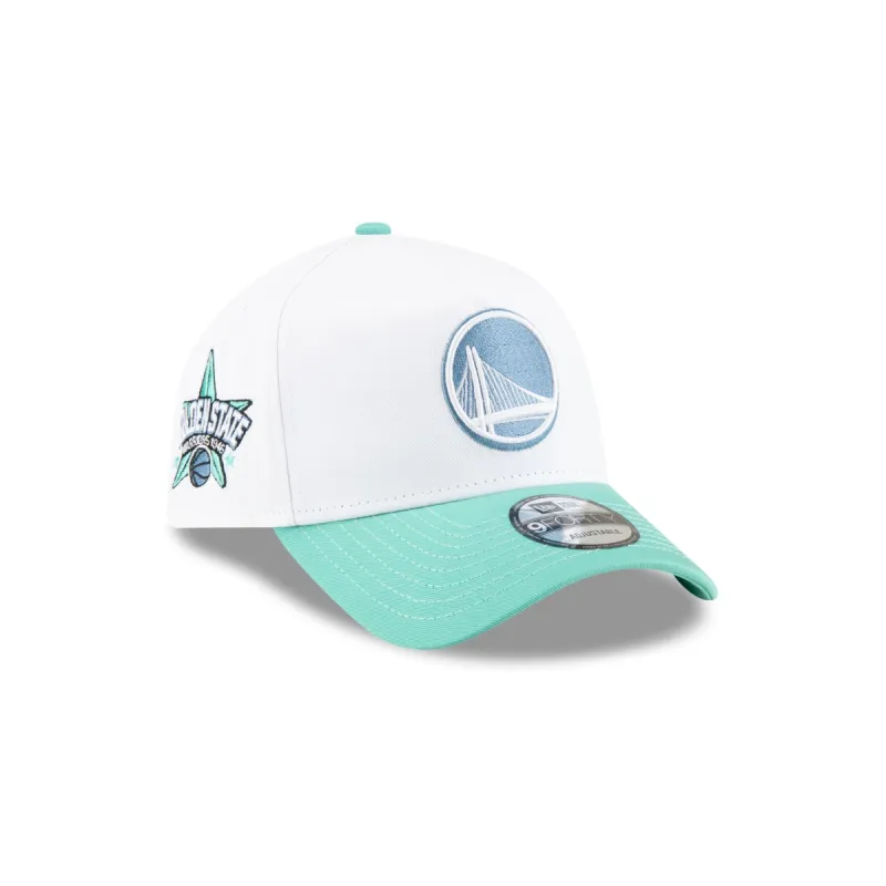 Golden State Warriors Spring Colorway 9FORTY A-Frame Snapback Hat sold by New Era