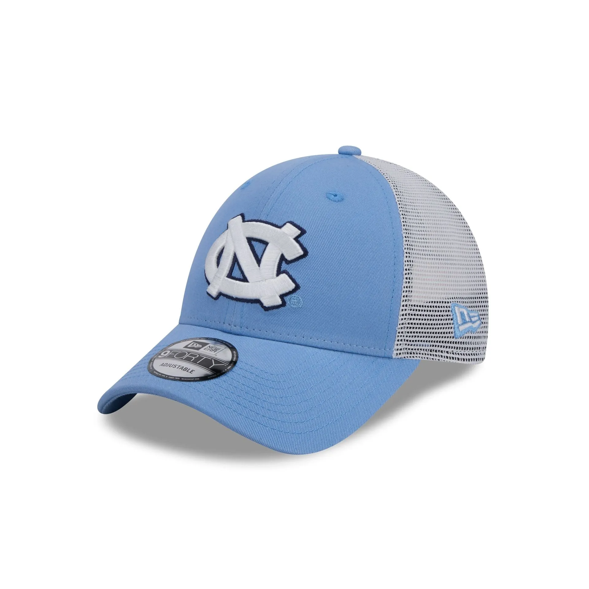North Carolina Tar Heels Blue 9FORTY Trucker Hat sold by New Era