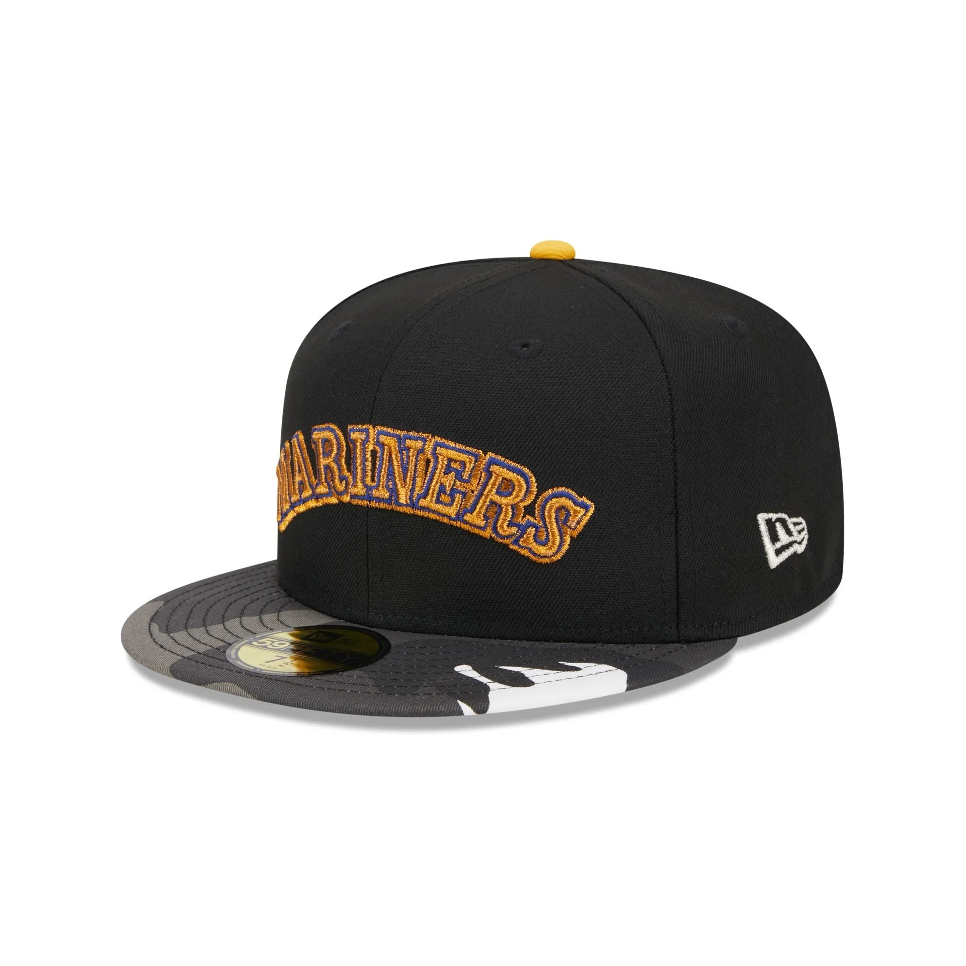 Seattle Mariners Metallic Camo 59FIFTY Fitted Hat sold by New Era product image thumbnail 3