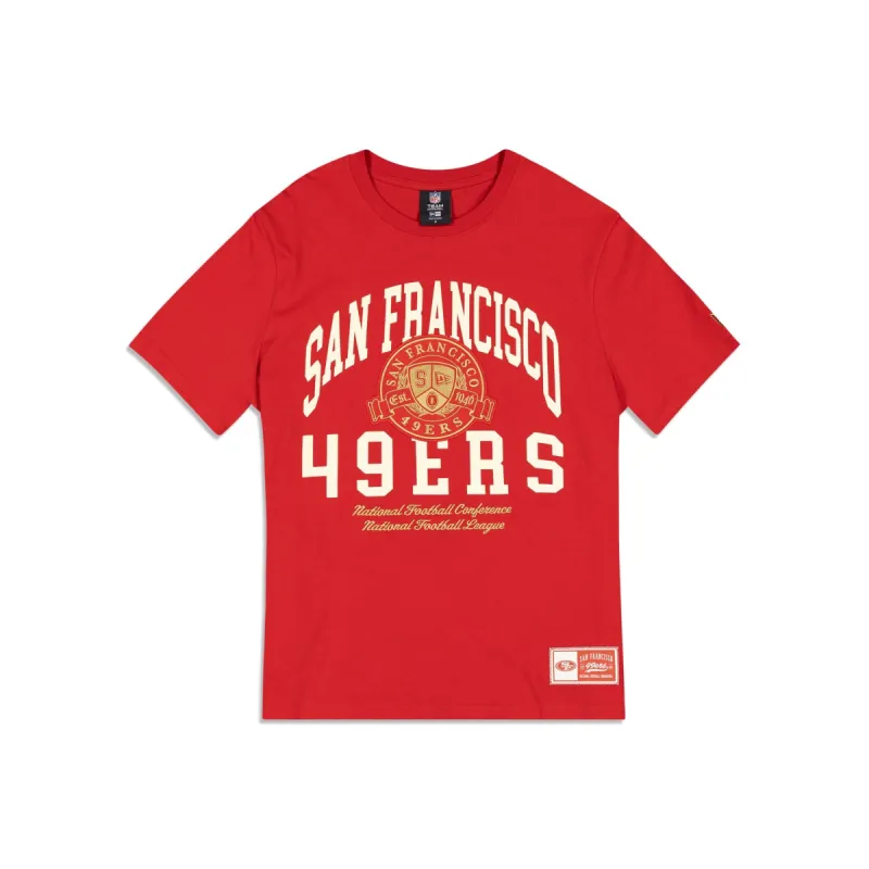 San Francisco 49ers Letterman Classic T-Shirt sold by New Era