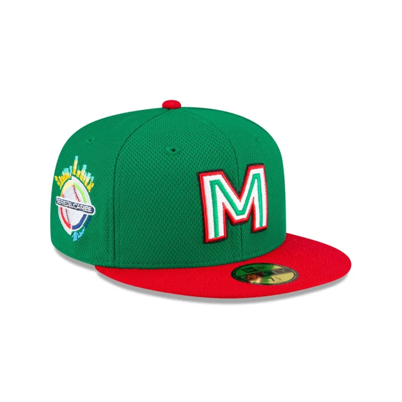 Mexico Baseball 2024 Caribbean Series Green 59FIFTY Fitted Hat sold by New Era
