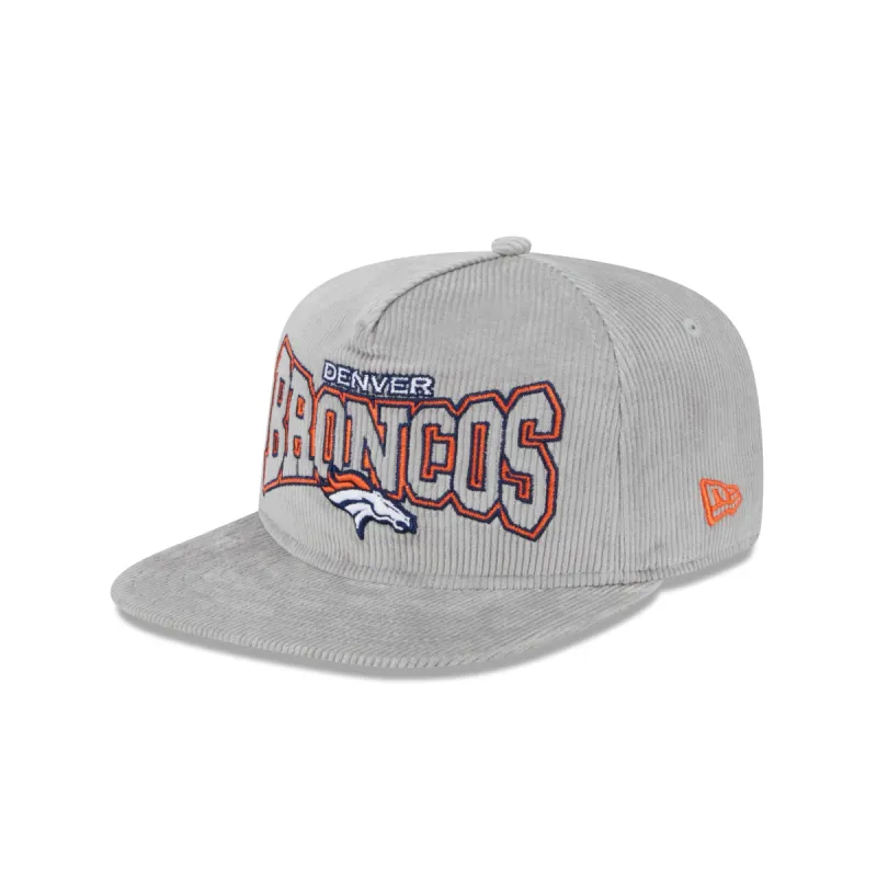 Denver Broncos Gray Cord Golfer Hat sold by New Era