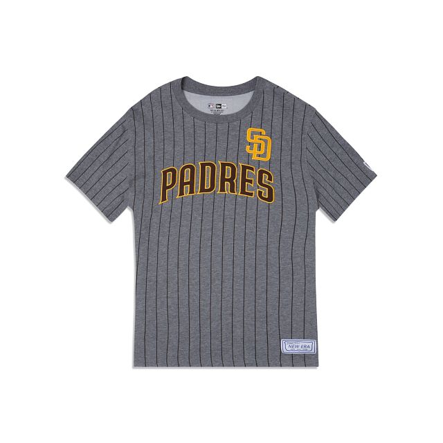 San Diego Padres Striped Gray T-Shirt sold by New Era