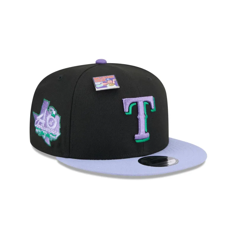 Big League Chew X Texas Rangers Grape 9FIFTY Snapback Hat sold by New Era