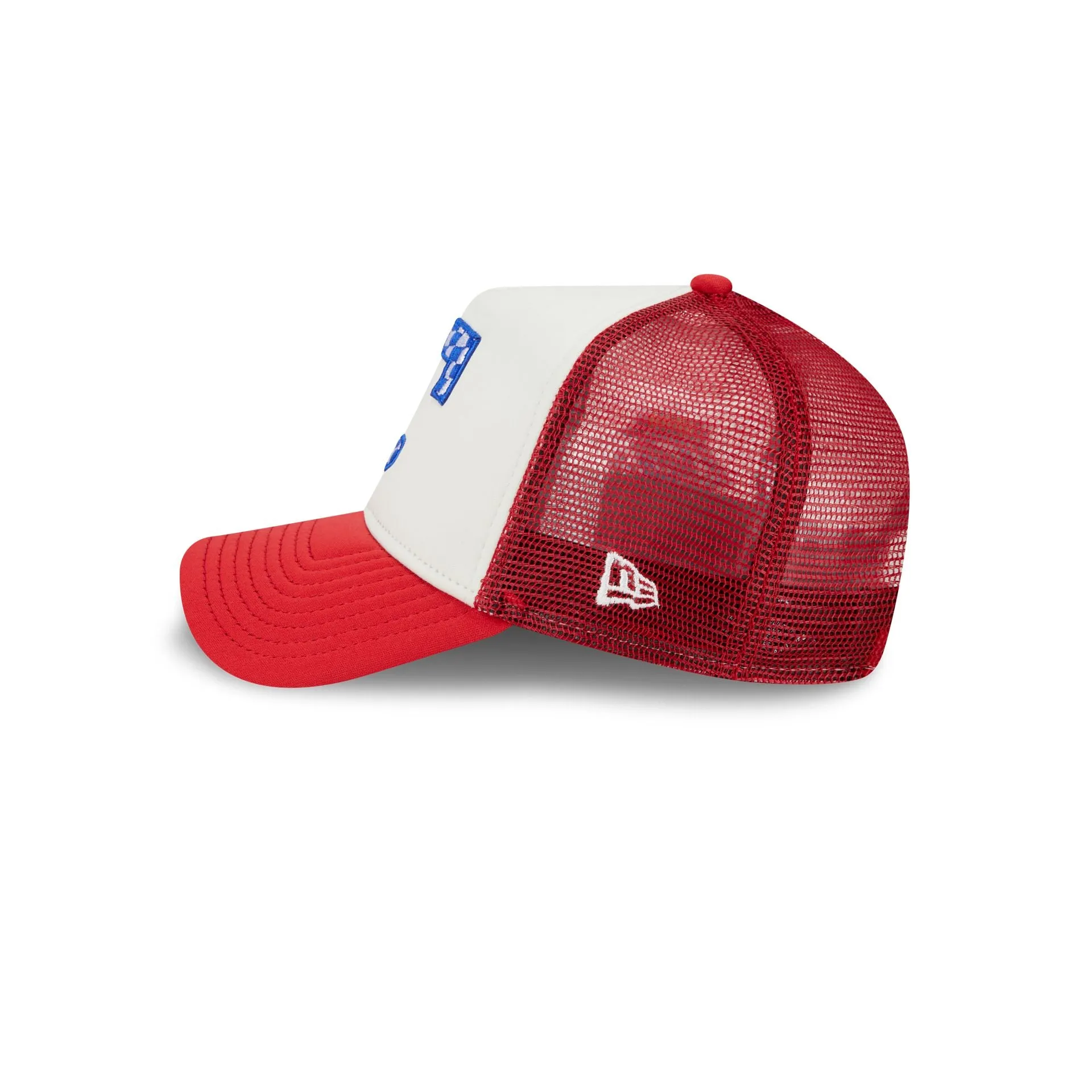 Texas Rangers Checkered Flag 9FORTY A-Frame Trucker Hat sold by New Era product image thumbnail 5