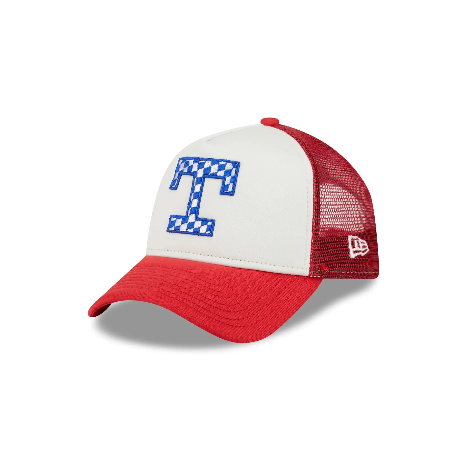 Texas Rangers Checkered Flag 9FORTY A-Frame Trucker Hat sold by New Era product image thumbnail 3