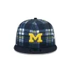 Michigan Wolverines Plaid 9FIFTY Snapback Hat sold by New Era