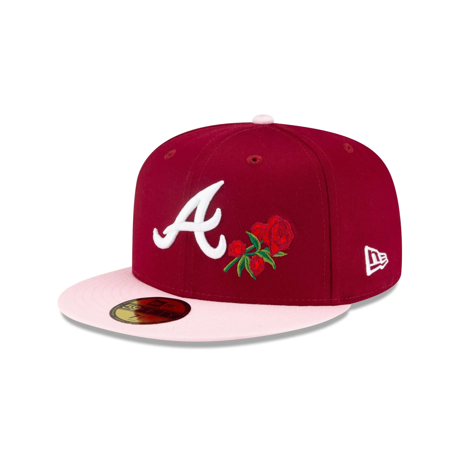 Just Caps Rose Flower Atlanta Braves 59FIFTY Fitted Hat sold by New Era