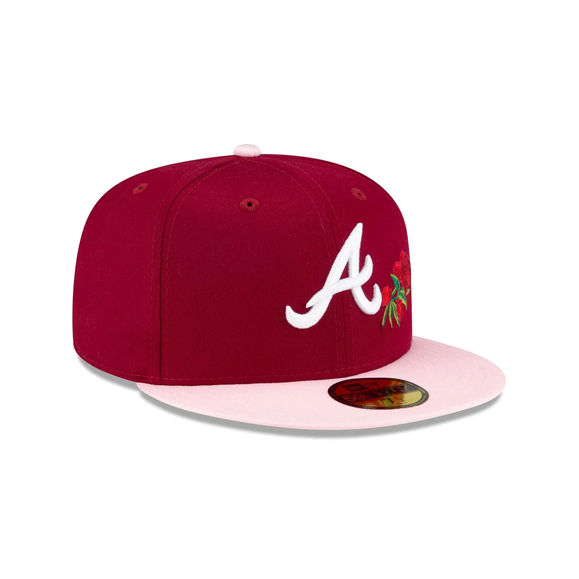 Just Caps Rose Flower Atlanta Braves 59FIFTY Fitted Hat sold by New Era product image thumbnail 3