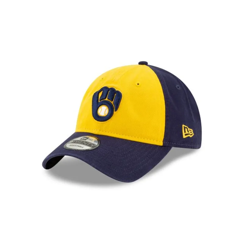 Milwaukee Brewers Core Classic Alt 9TWENTY Adjustable Hat sold by New Era