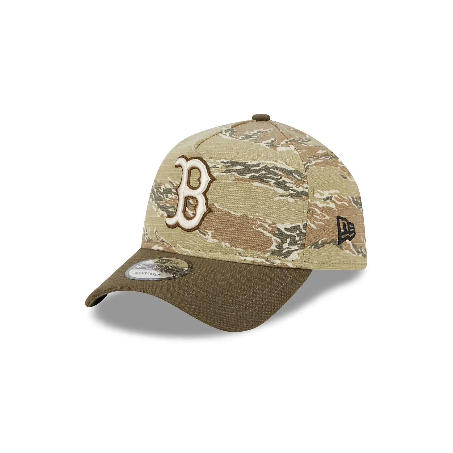 Boston Red Sox Tiger Camo 9FORTY A-Frame Snapback Hat sold by New Era