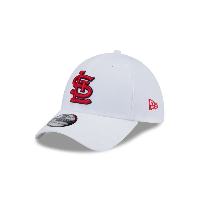 St. Louis Cardinals Optic White 39THIRTY Stretch Fit Hat sold by New Era