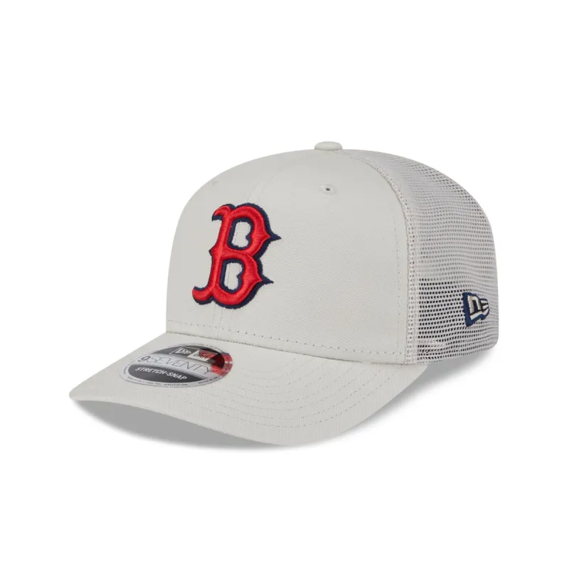 Boston Red Sox Canvas 9SEVENTY Trucker Hat sold by New Era