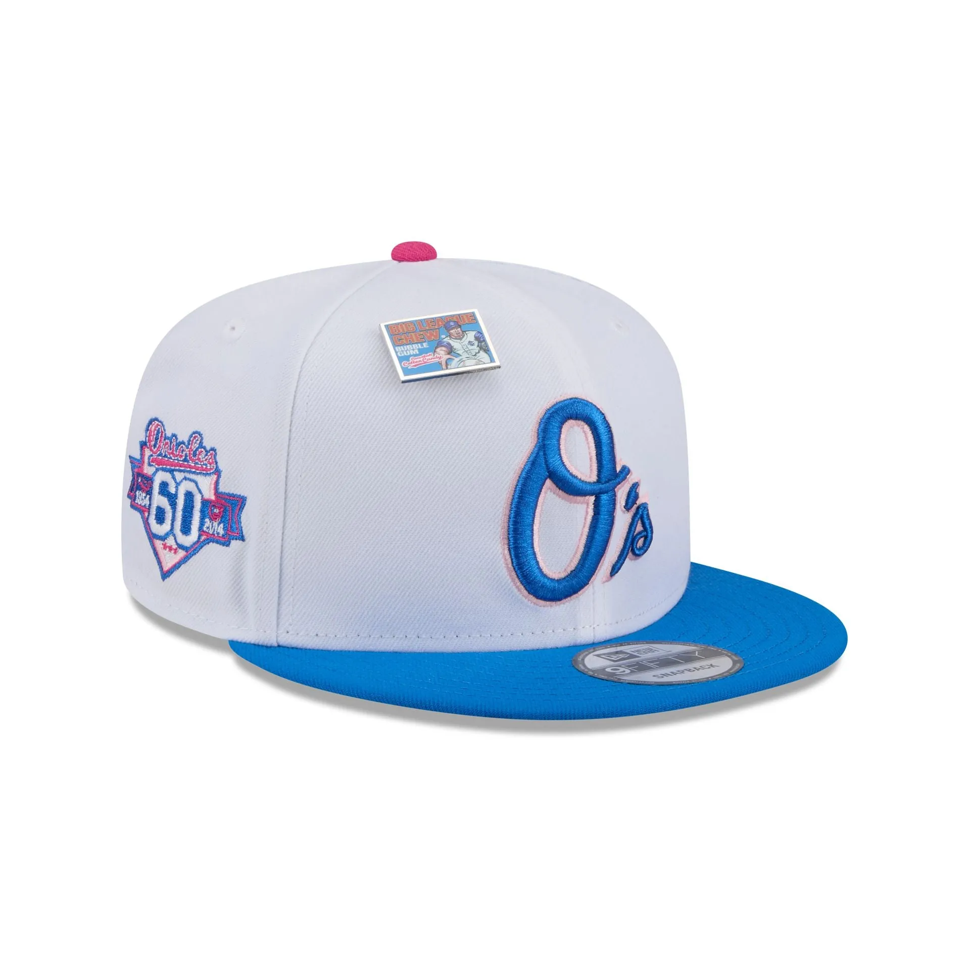 Big League Chew X Baltimore Orioles Cotton Candy 9FIFTY Snapback Hat sold by New Era