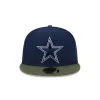 Dallas Cowboys Olive Visor 59FIFTY Fitted Hat sold by New Era