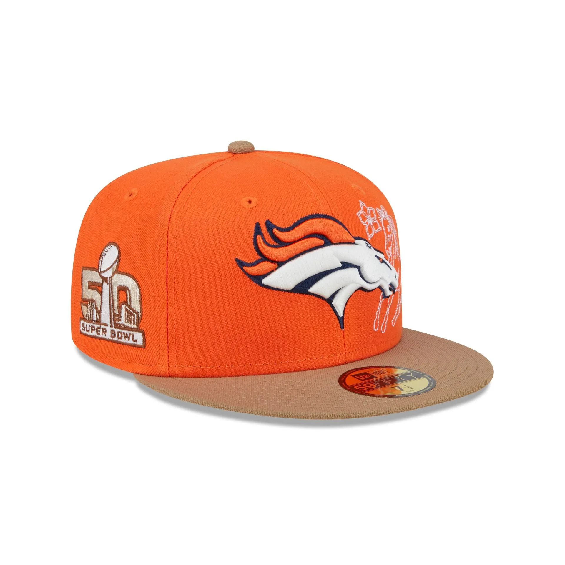 Denver Broncos Western Khaki 59FIFTY Fitted Hat sold by New Era