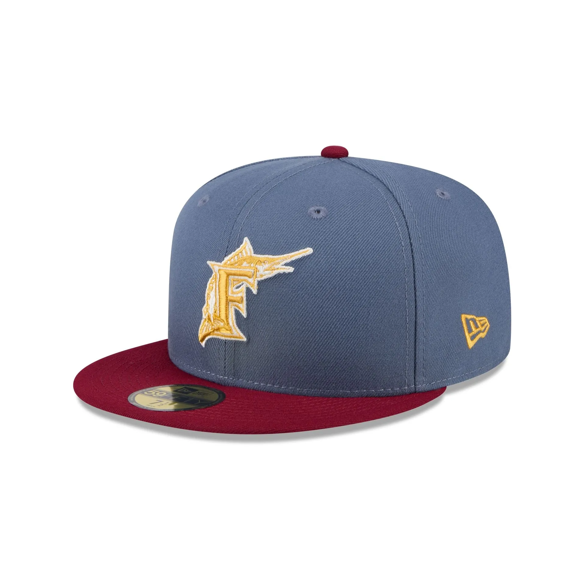 Miami Marlins Deep Blue 59FIFTY Fitted Hat sold by New Era product image thumbnail 3