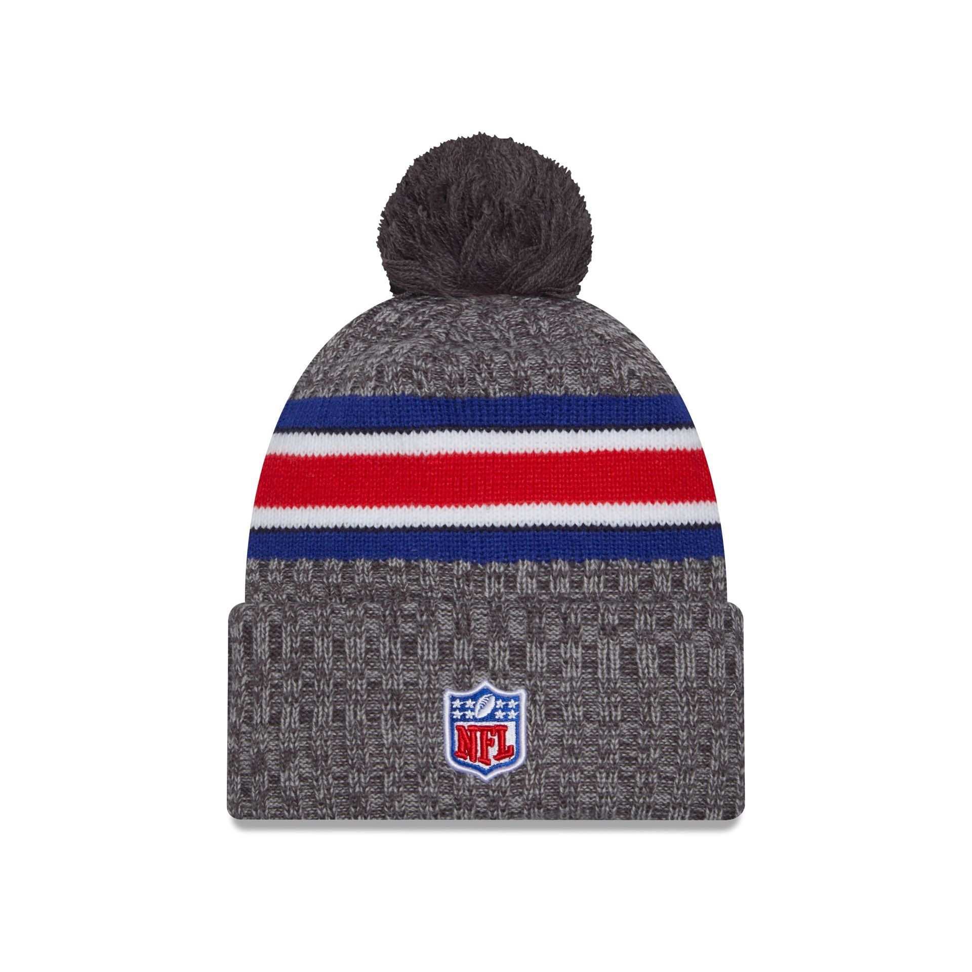 Buffalo Bills 2023 Cold Weather Gray Pom Knit Hat sold by New Era product image thumbnail 2