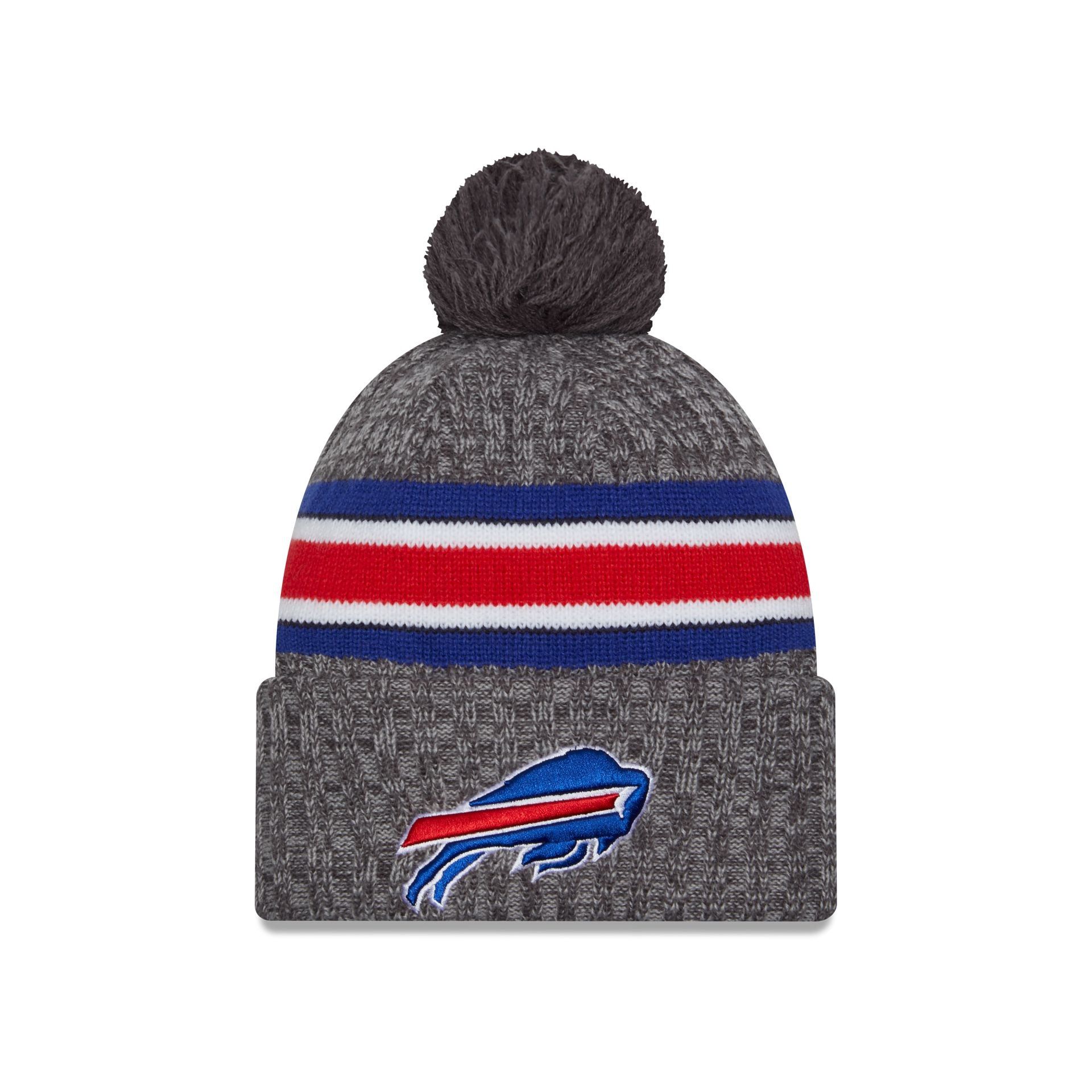 Buffalo Bills 2023 Cold Weather Gray Pom Knit Hat sold by New Era