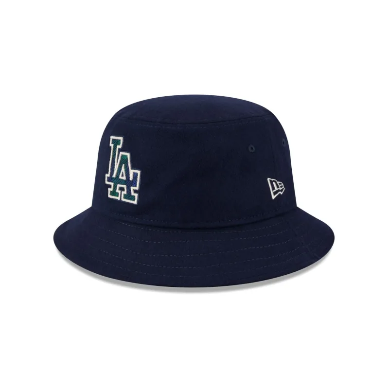 Los Angeles Dodgers Plaid Bucket Hat sold by New Era