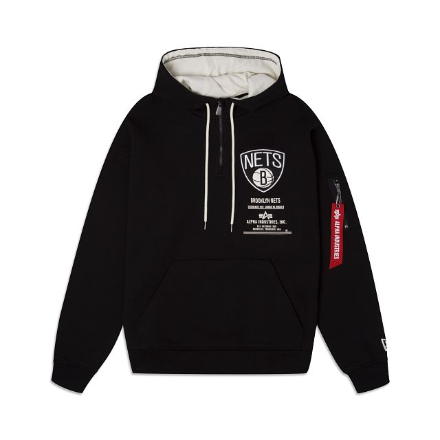 Alpha Industries X Brooklyn Nets Zipper Hoodie sold by New Era