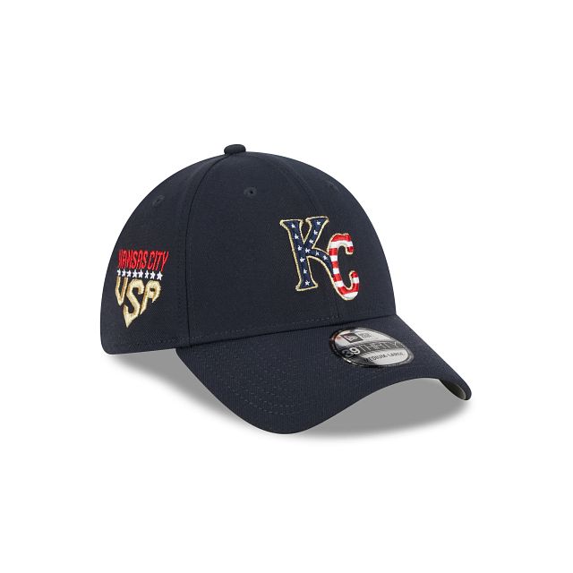 Kansas City Royals Independence Day 2023 39THIRTY Stretch Fit Hat sold by New Era