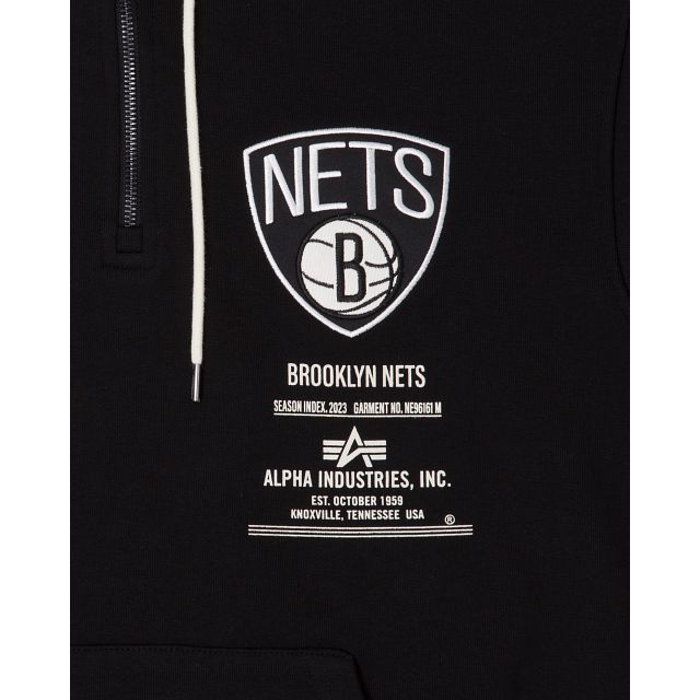 Alpha Industries X Brooklyn Nets Zipper Hoodie sold by New Era product image thumbnail 3