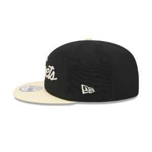 Denver Nuggets Pale Yellow Visor 9FIFTY Snapback Hat sold by New Era